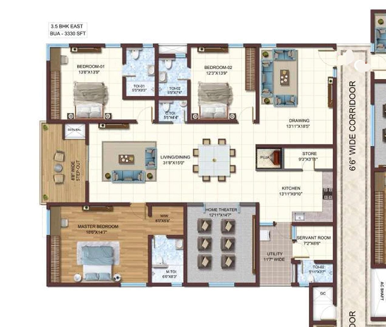 Flats for Sale in Vasavi Atlantis, Narsingi, Hyderabad