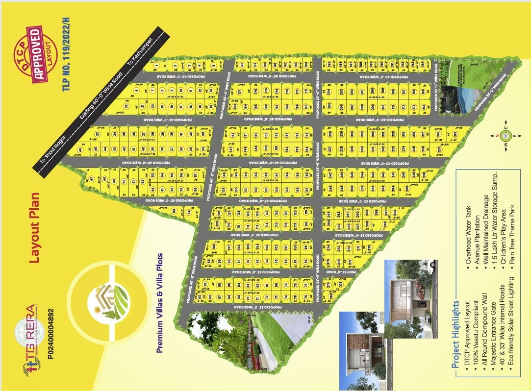 Premium villa plots for sale @ Sadhnagar