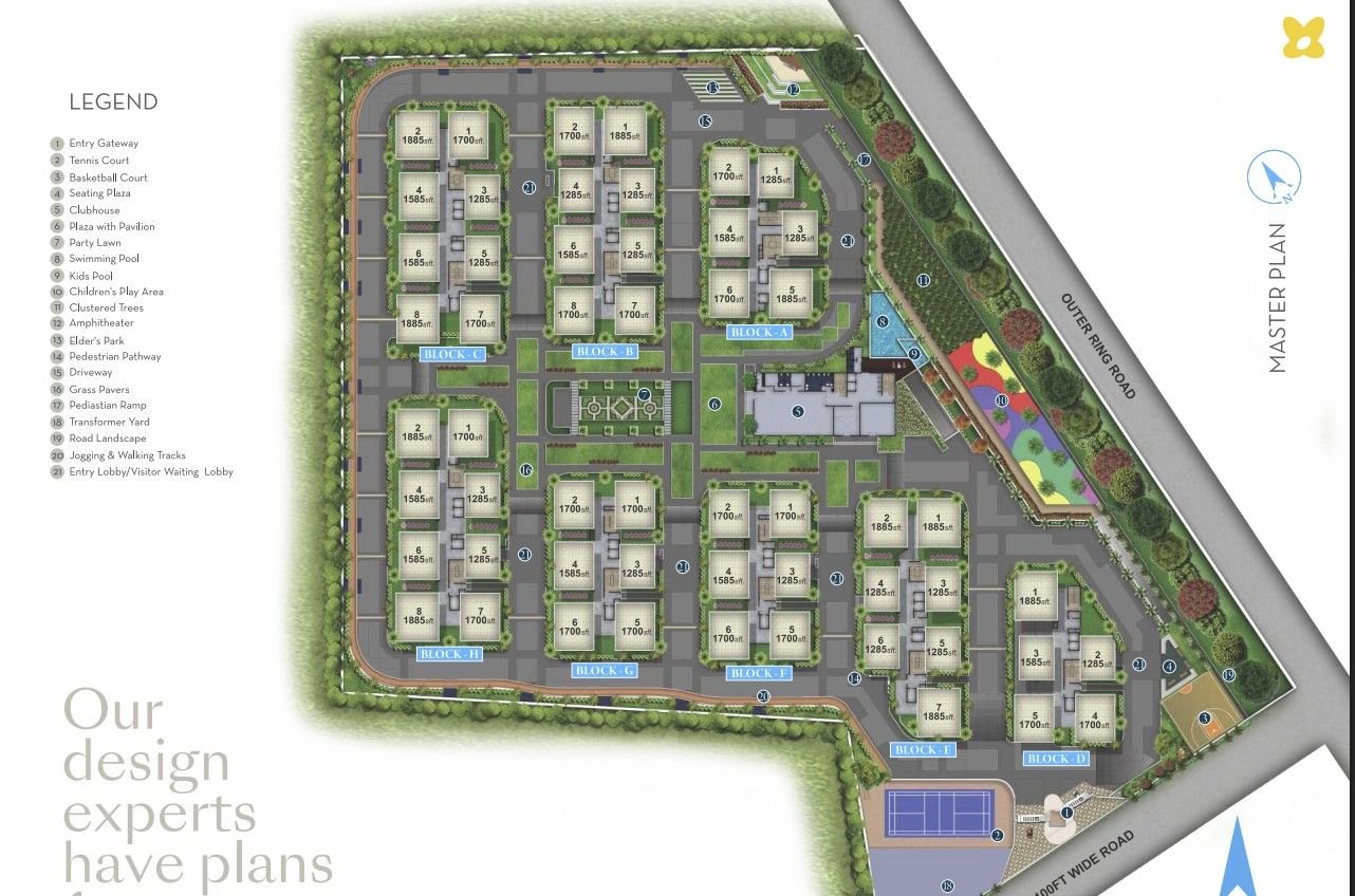 3 BHK FLAT FOR RENT – HALLMARK PINNACLE
